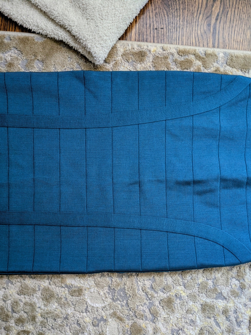 bebe Vintage Y2k Teal Bandage Midi Skirt
